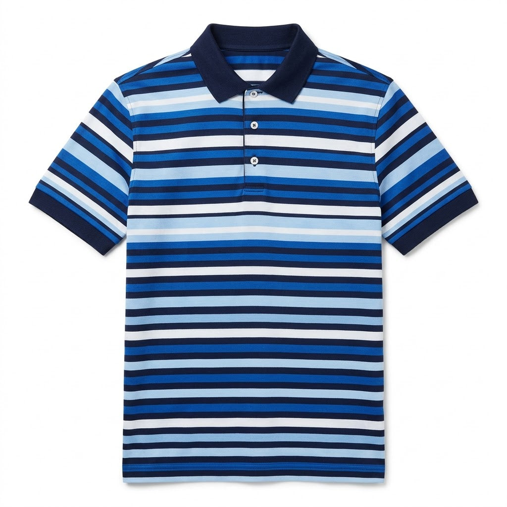 Mercersed Cotton Stripe Polo