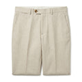 Structured Linen-Cotton Trousers