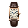 Rose Gold Time-Piece with Roman Numerals